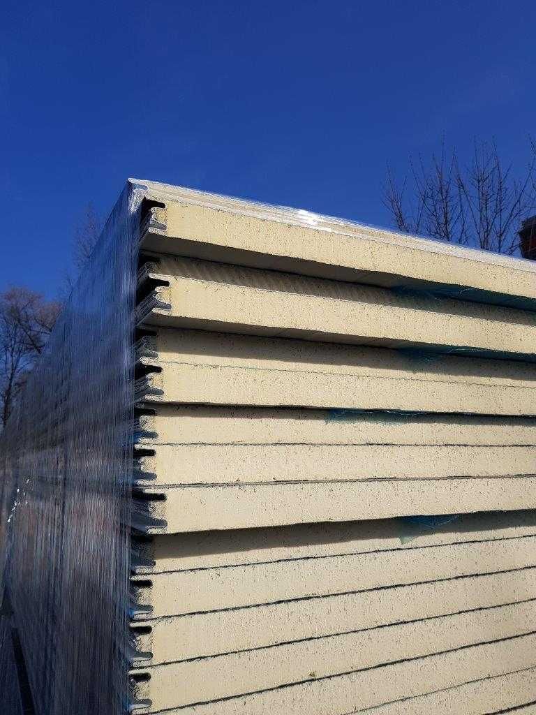 Płyta warstwowa ściana PUR 40mm L6000mm grafit 1 klasa