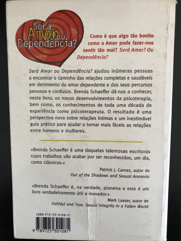 Livro Será Amor ou Dependência?