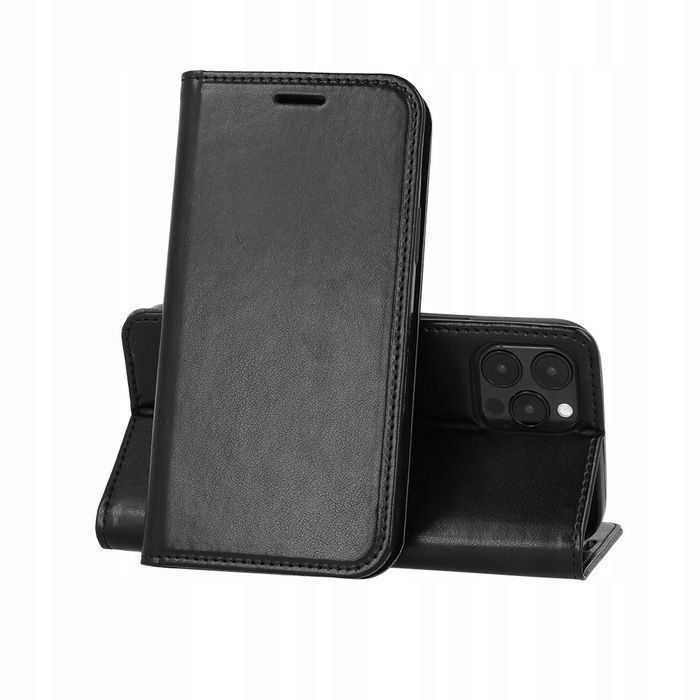 Etui Z Klapką Pokrowiec Magnetic Do Huawei P9 Lite 2017 Czarny