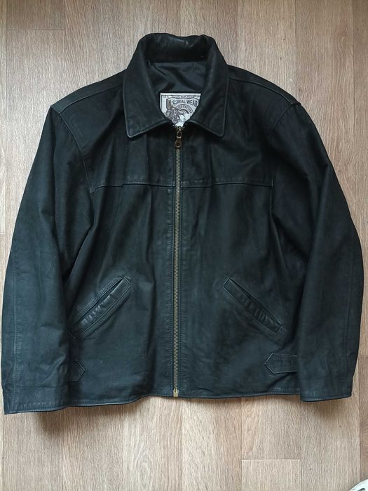 Вінтажна італійська шкіряна куртка, харік
