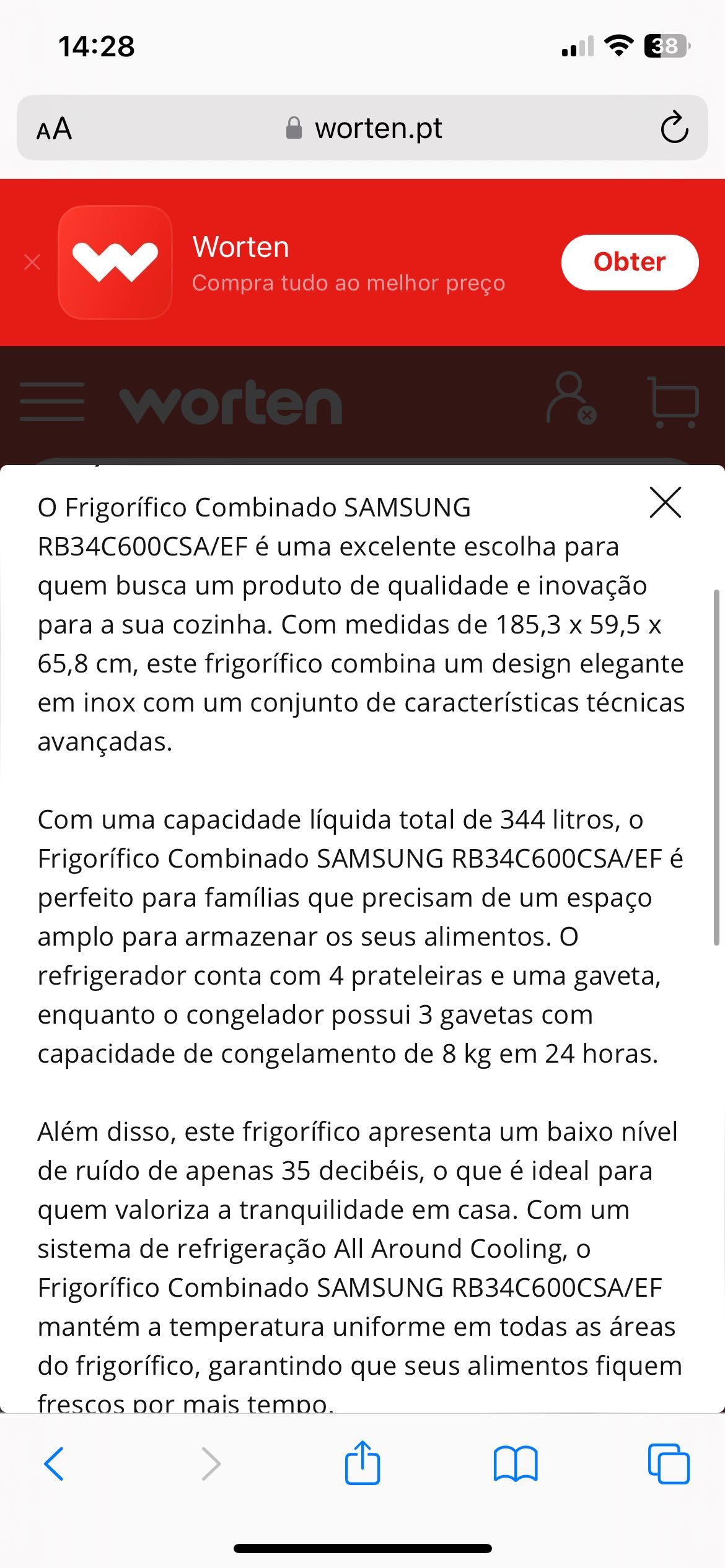 Vendo frigorífico Samsung