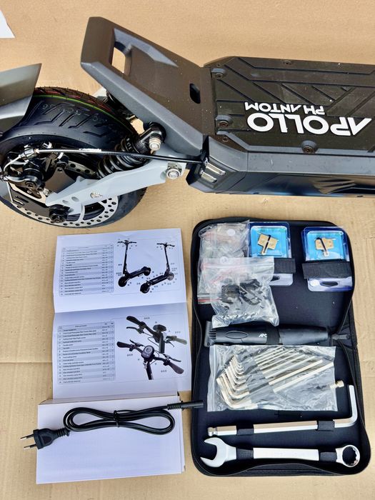 APOLLO PHANTOM 52V 23.4Ah 1217Wh 75km/h 70km kukirin 2x1200W hulajnoga