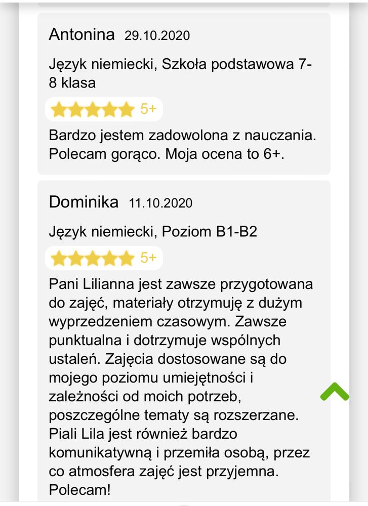 Nauczanie jezyka niemieckiego i angielskiego zapisy przez caly rok !