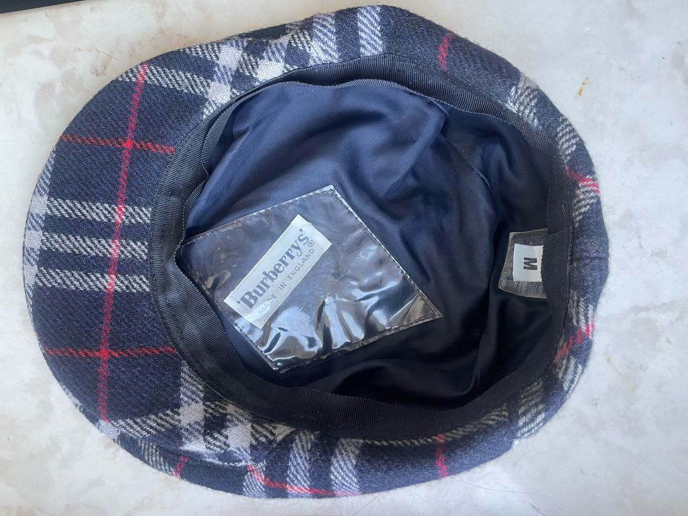 Kaszkiet Burberry/Burberrys M 100% wełna