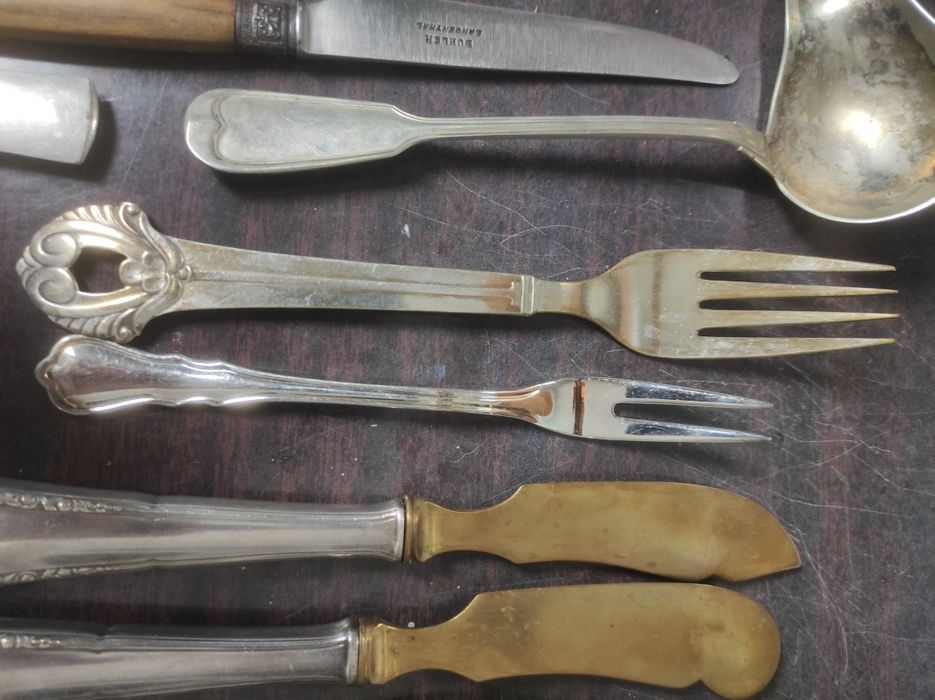 Stare sztućce platery srebrzone