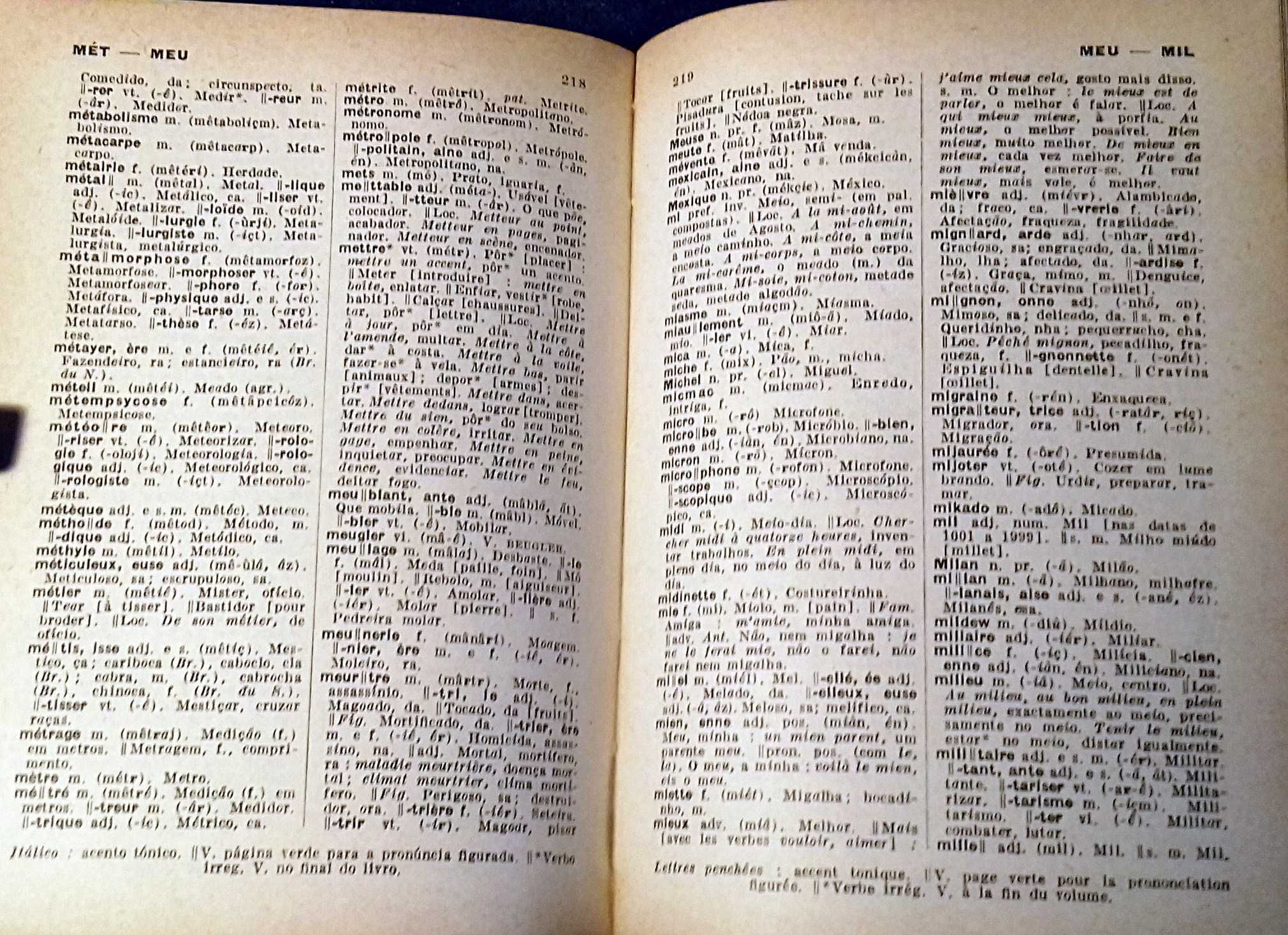 Larousse. Dictionnaire Dicionário Français Portugais Português-Francês