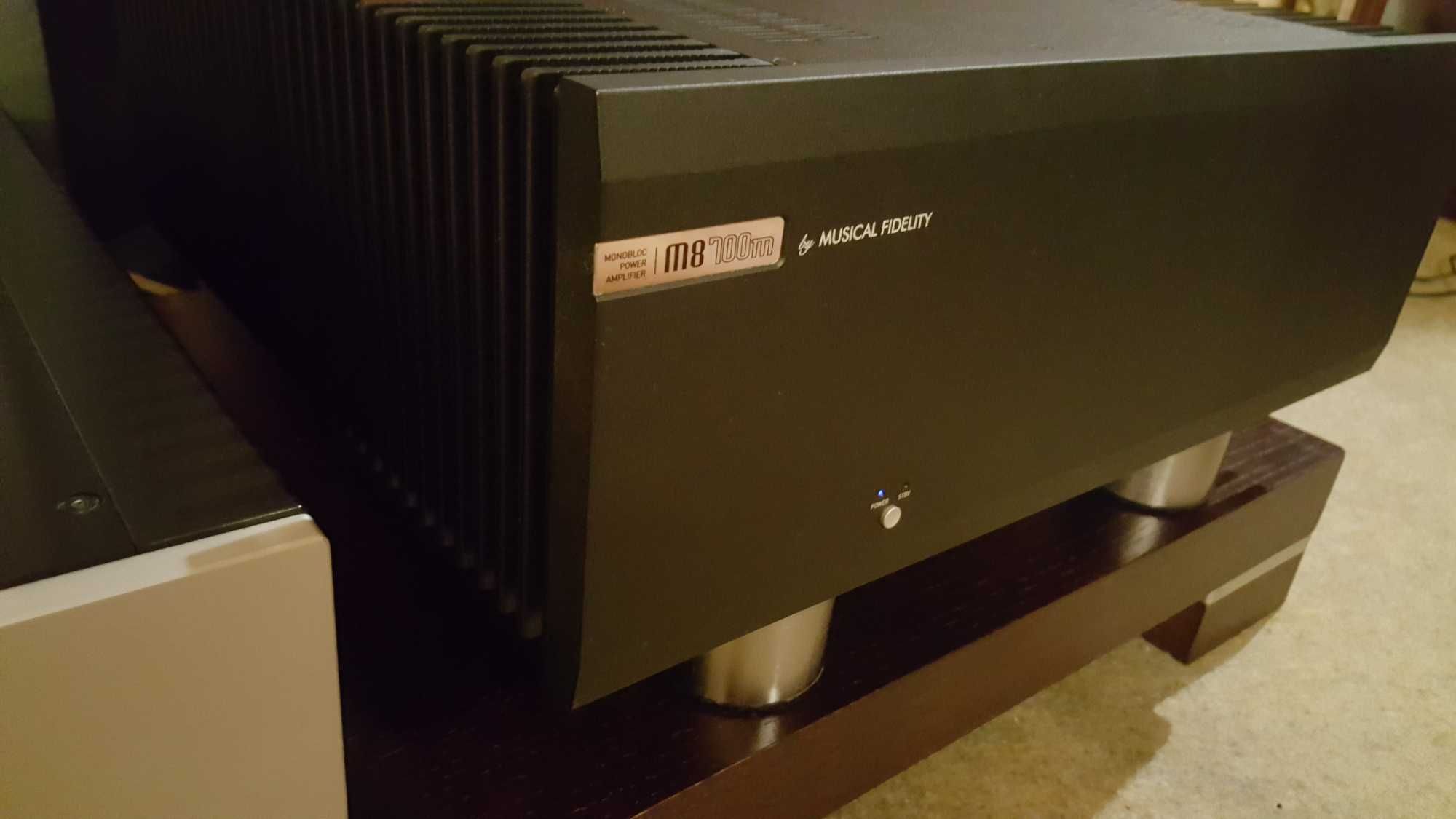 Monobloki Musical Fidelity M8 -700m okazja nowe. Zasilą każdą kolumnę
