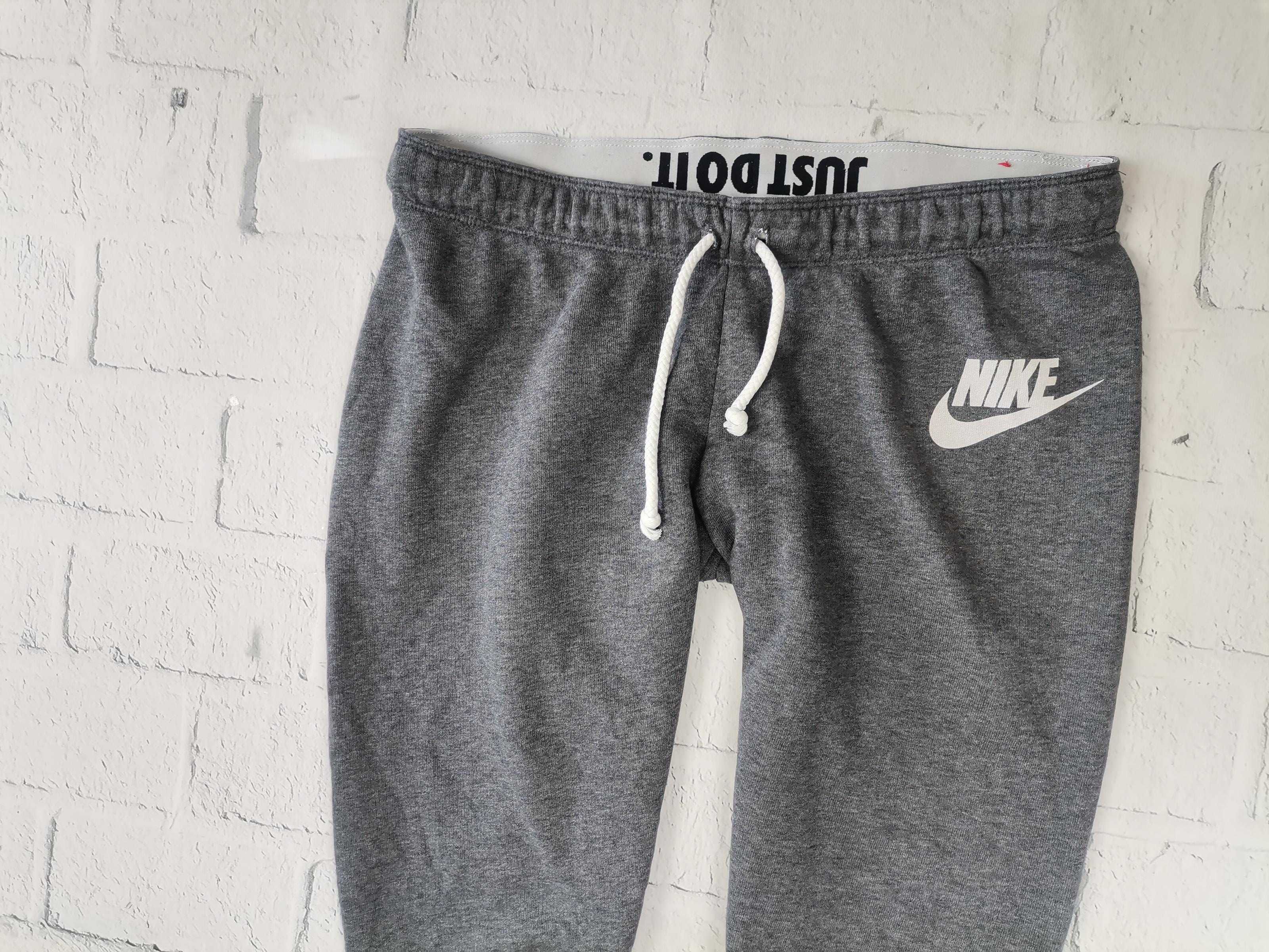 NIKE Just Do It Dresy Damskie Spodnie Dresowe Ściągacze L