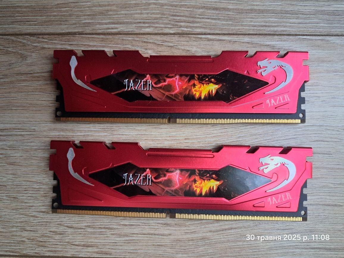 Продам оперативну пам'ять JAZER DDR4 3200 Mhz