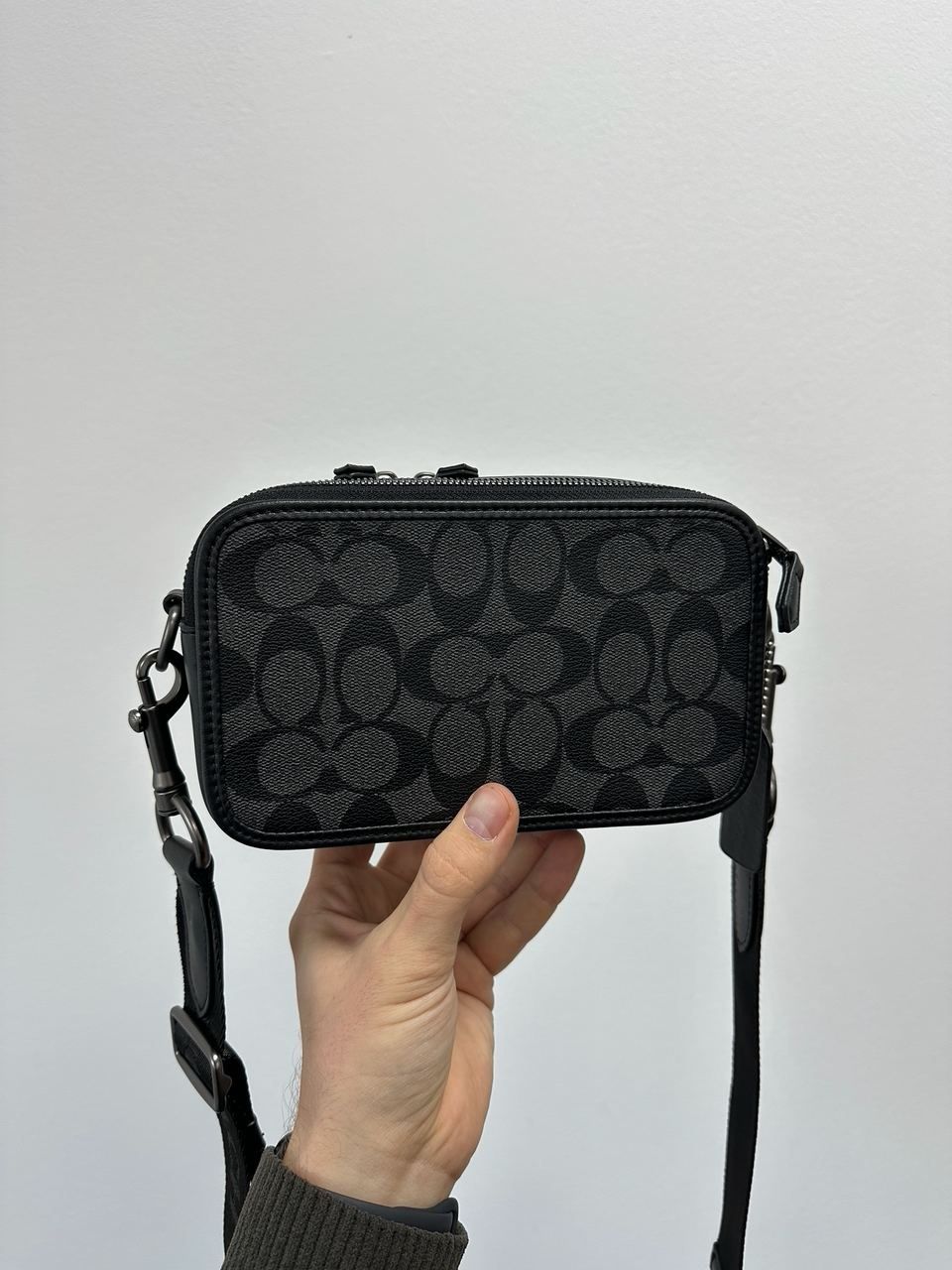 Сумка чоловіча на 2 відділення Coach Wyatt Crossbody Bag In Signature