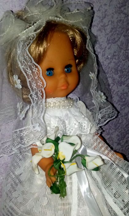 Кукла ГДР. Свадебное платье. Невеста. На свадьбу.