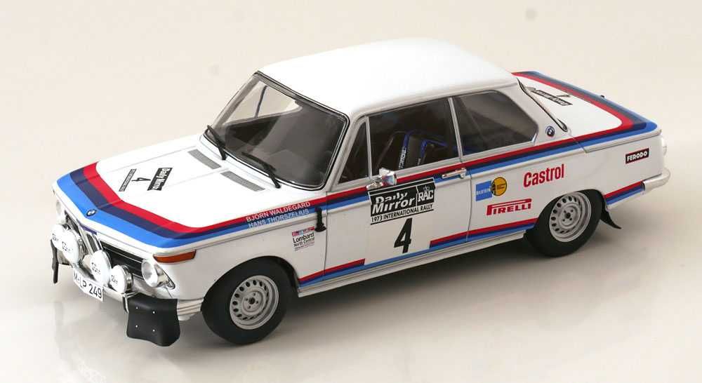 Model 1:18 Ixo BMW 2002 #4 7th RAC Rallye 1973 Waldegard/Thorszelius