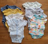 Zestaw body z krótkim rekawem 8 sztuk