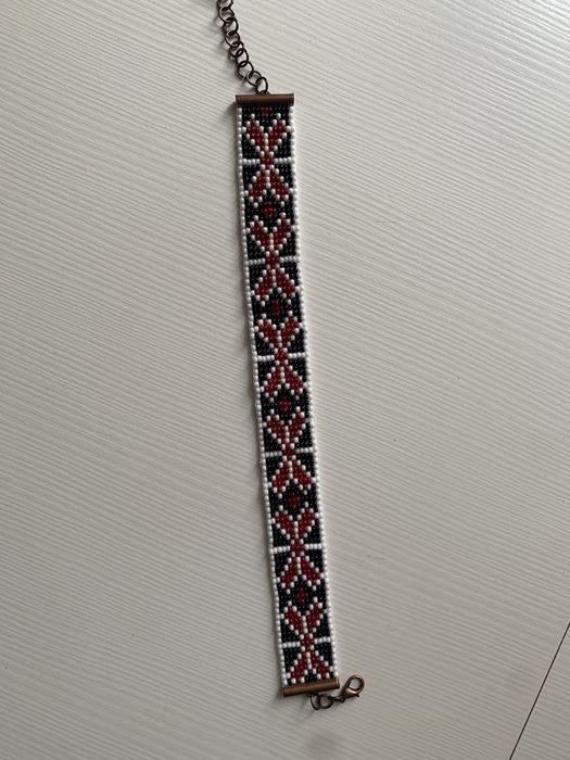 Чокер з бісеру. Український орнамент