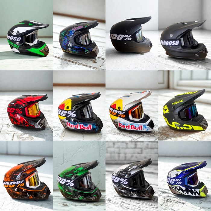 мото шлем кроссовый ендуро NEW! Для мотоциклов квадроциклов мопедов