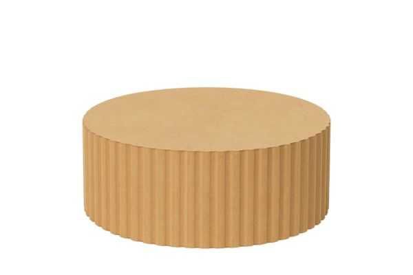 Loventi Ryflowany podest okrągły MDF Dekoracja na Wesele/Komunię