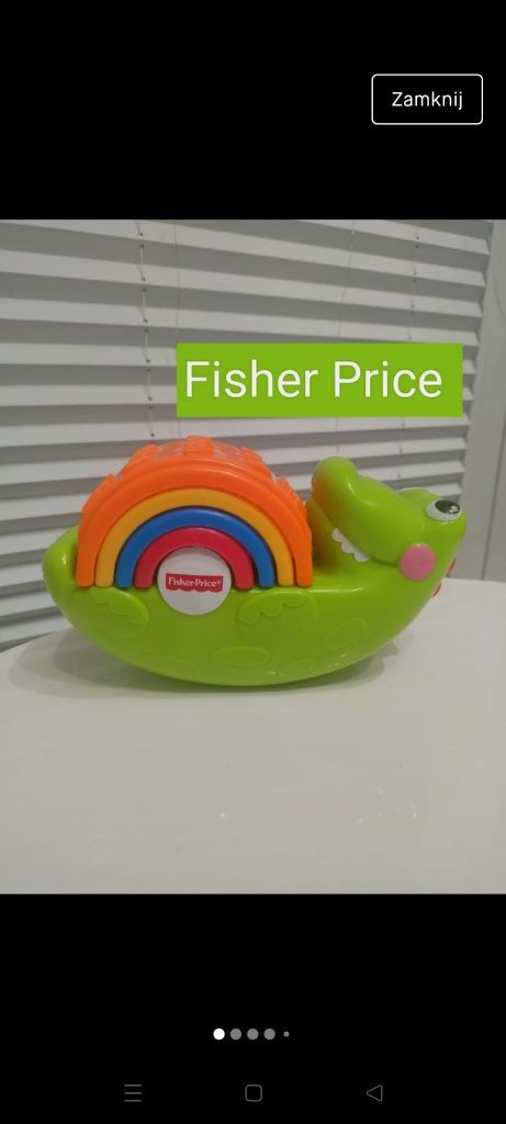 Zabawka edukacyjna Rozkołysany krokodyl fisher price