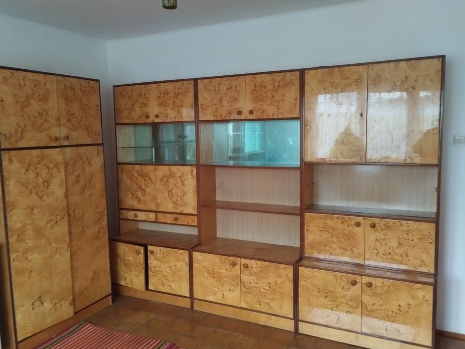 Meble szafa regał meblościanka PRL wysoki połysk