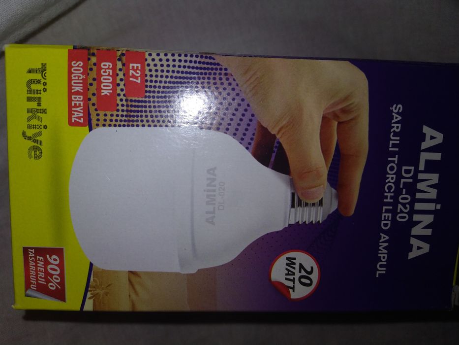 Лампа, що світить без електрики світлодіодна/ светодиодная Almina dl-0