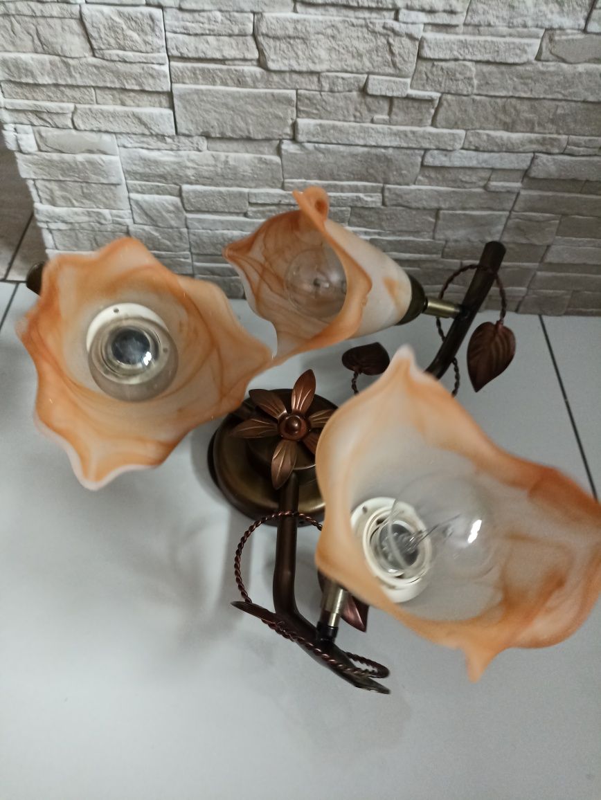 Lampa pokojowa  do salonu 3 klosze