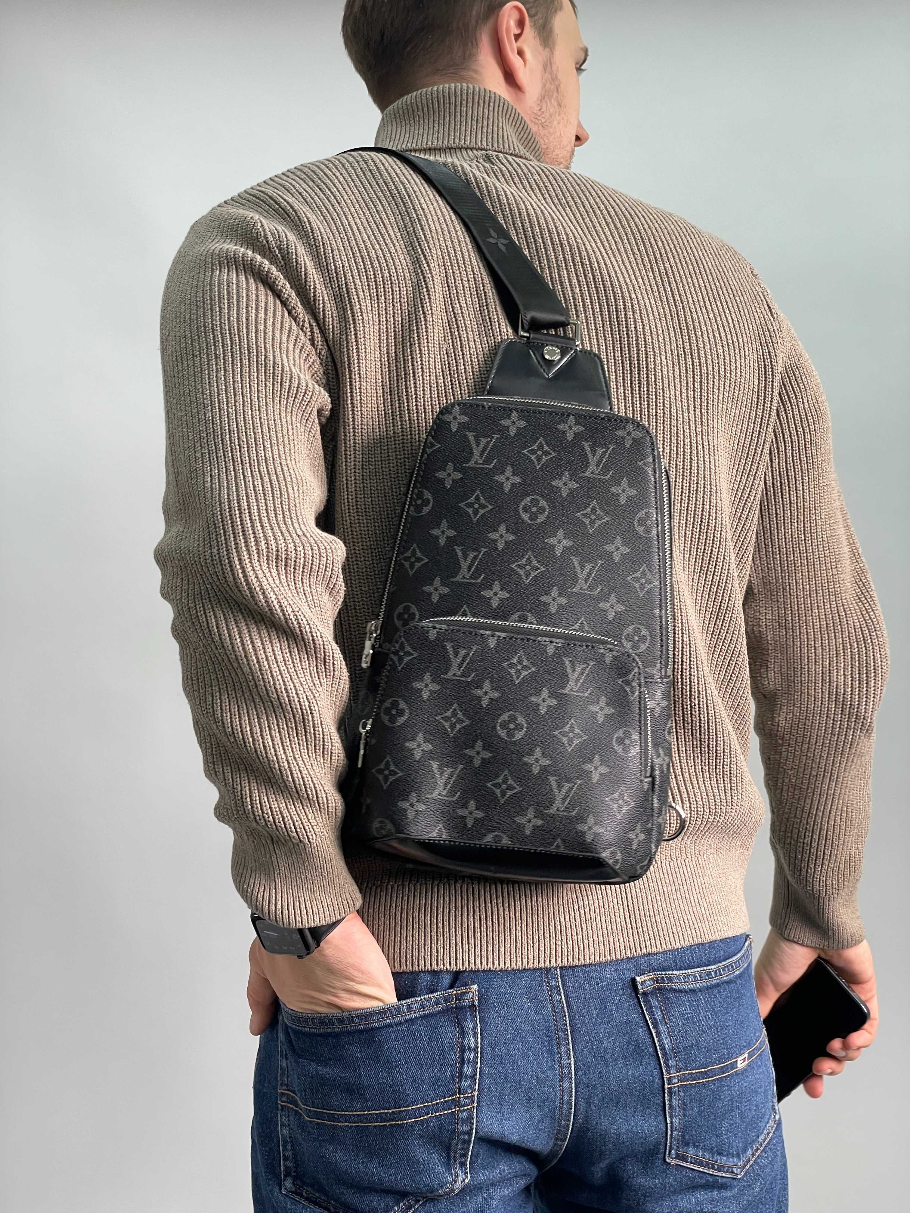 Мужская сумка Louis Vuitton чоловіча сумка бананка через плече
