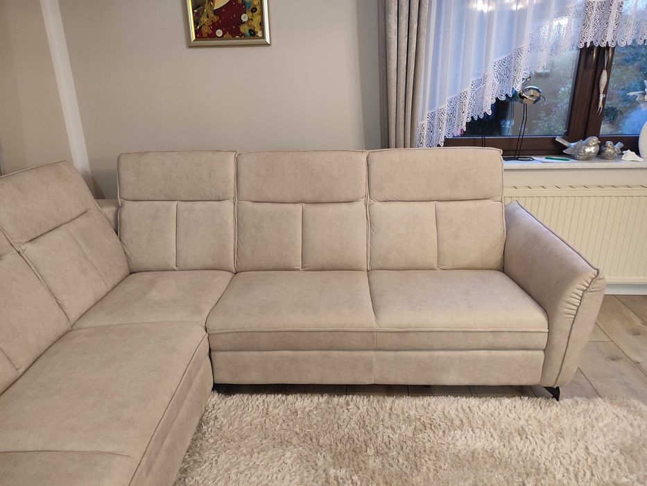 Narożnik rozkładany beżowy