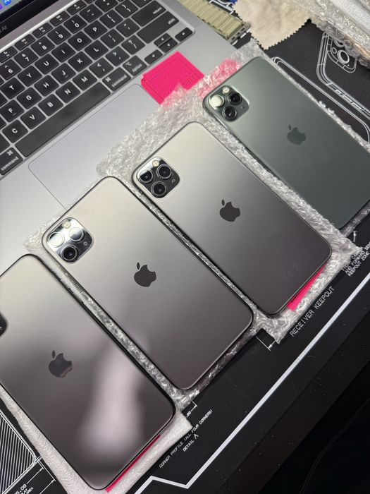 Iphone 11 pro max 64/256gb black/green 100% акумулятор + гарантія