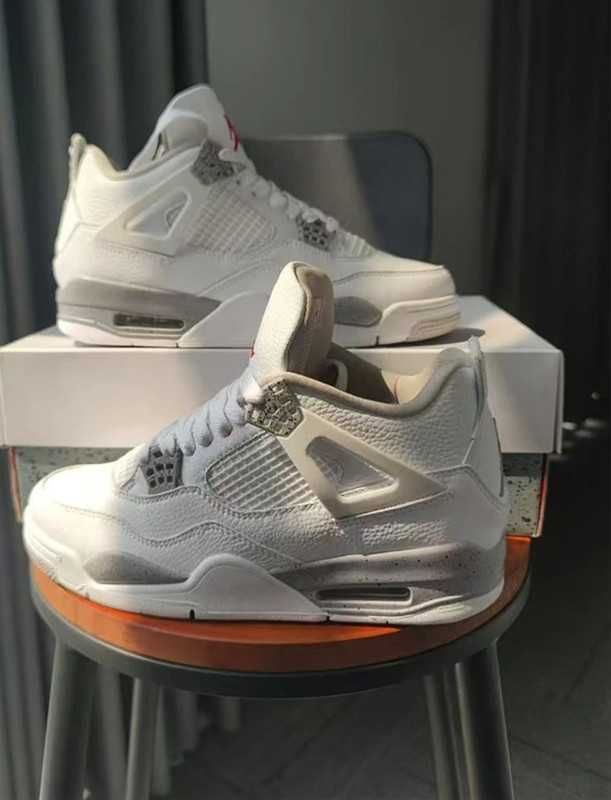 Black\WhiteOreo*DamskieJordan 4 RetroUnisexTrampki r.40