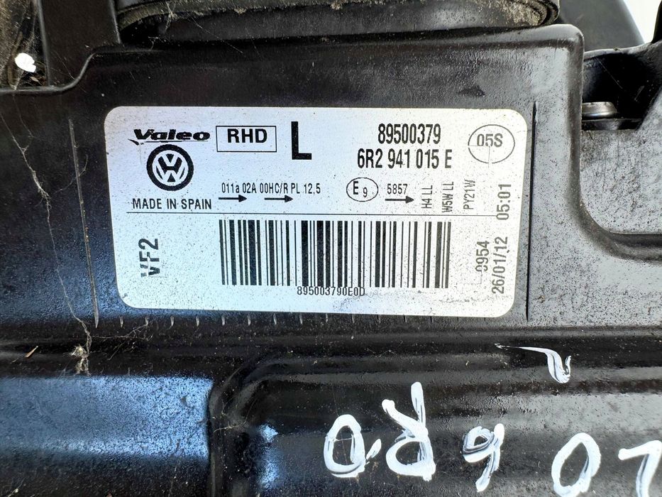 lampa przednia lewa volkswagen polo 6r 6r2941015e