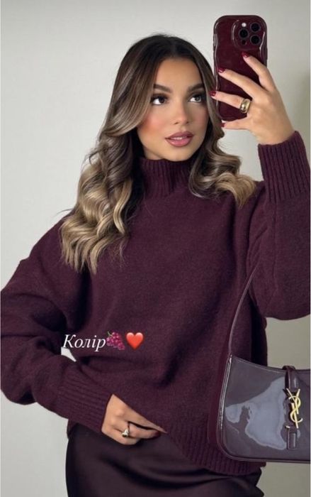 Сверт ZARA Трендовий колір бургунді