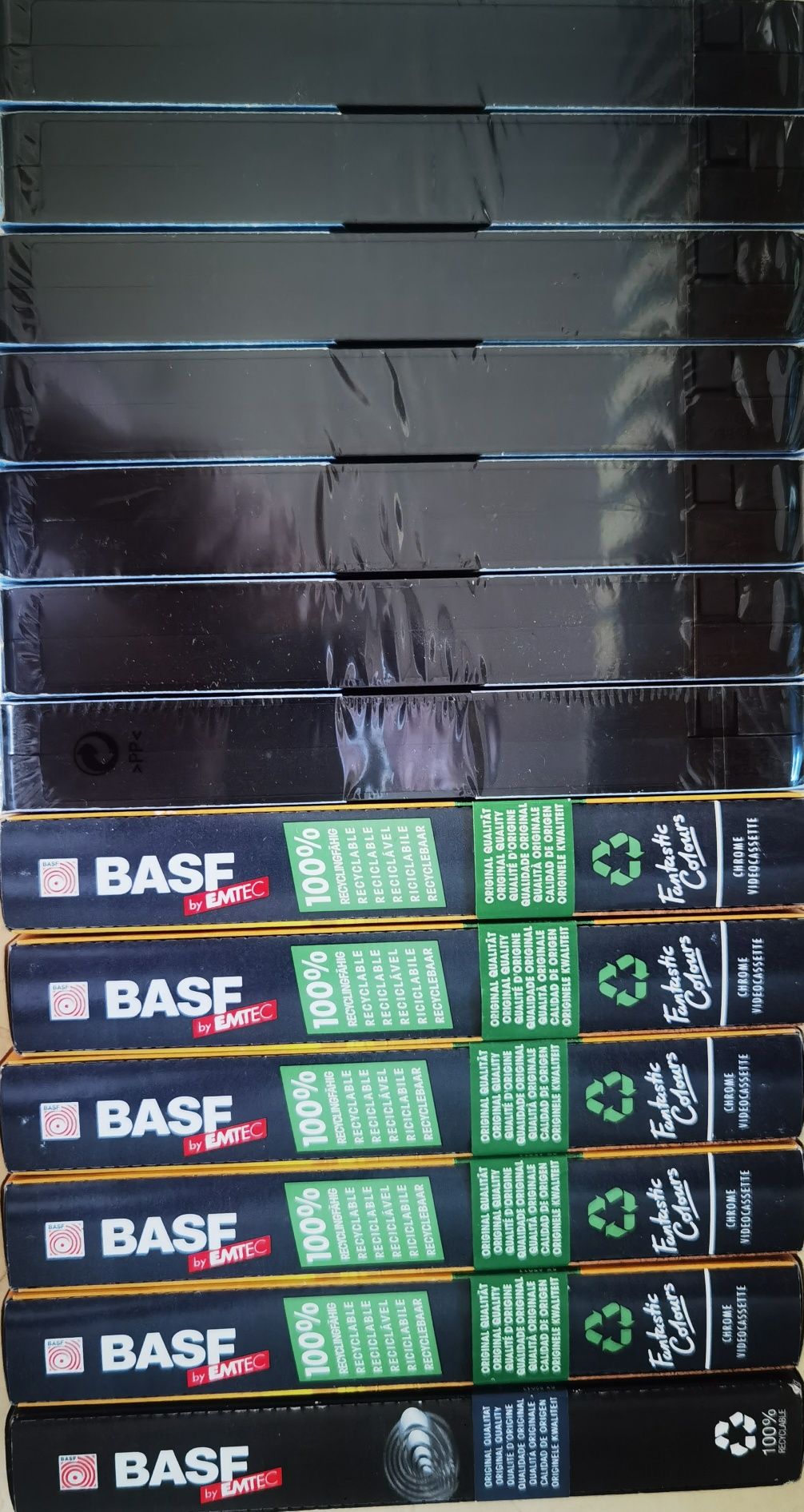 13x kasety VHS czyste BASF MAXELL TDK