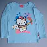 Dziewczęca bluzka z długim rękawem Hello Kitty 100% bawełna r. 116/122