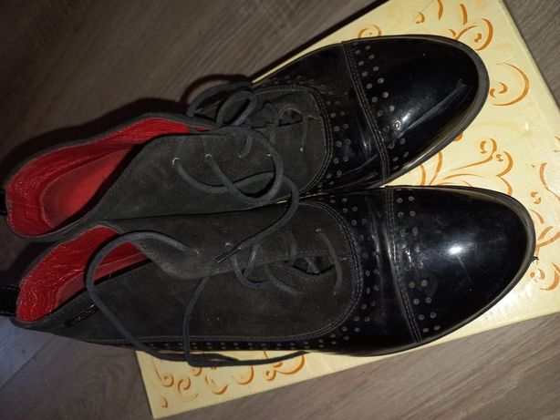 Mokasyny buty garniturowe damskie czarne Lasocki