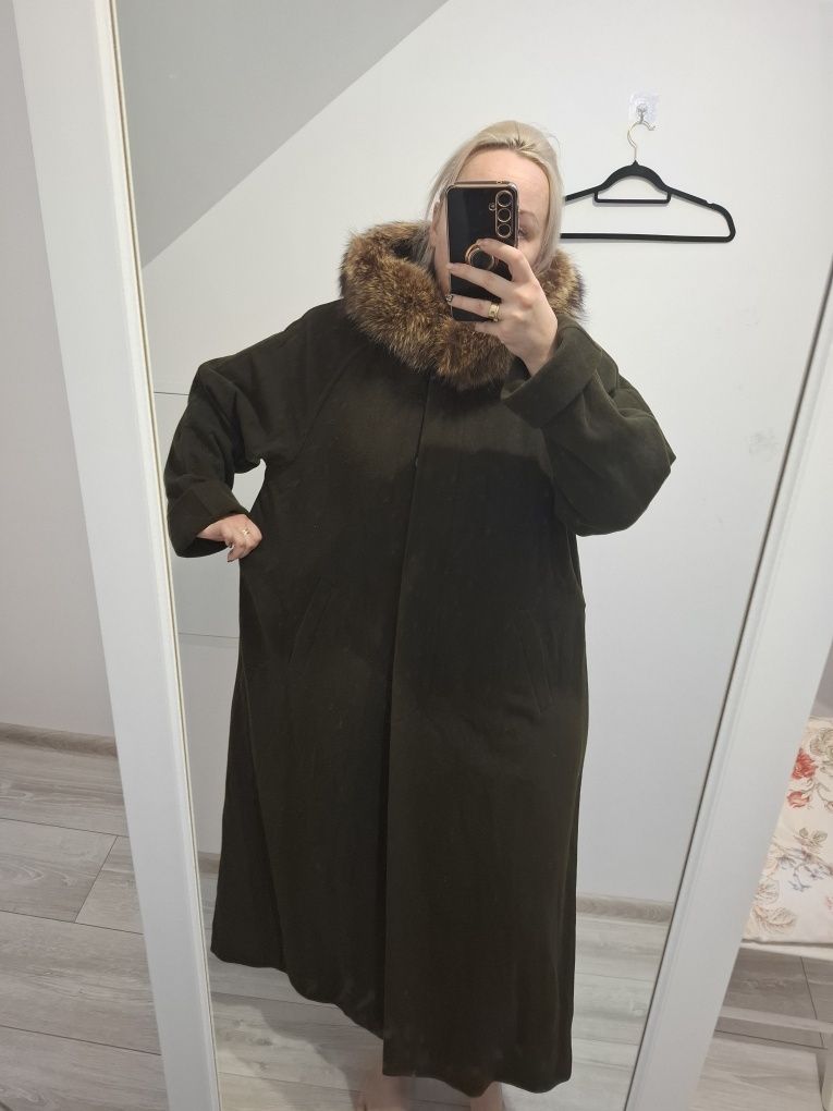 Płaszcz wełna kaszmir 48-50