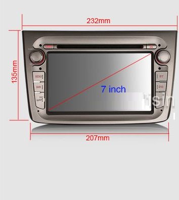 Auto-rádio 2 din Android 14 Alfa Romeo/Toyota/Skoda/Passat