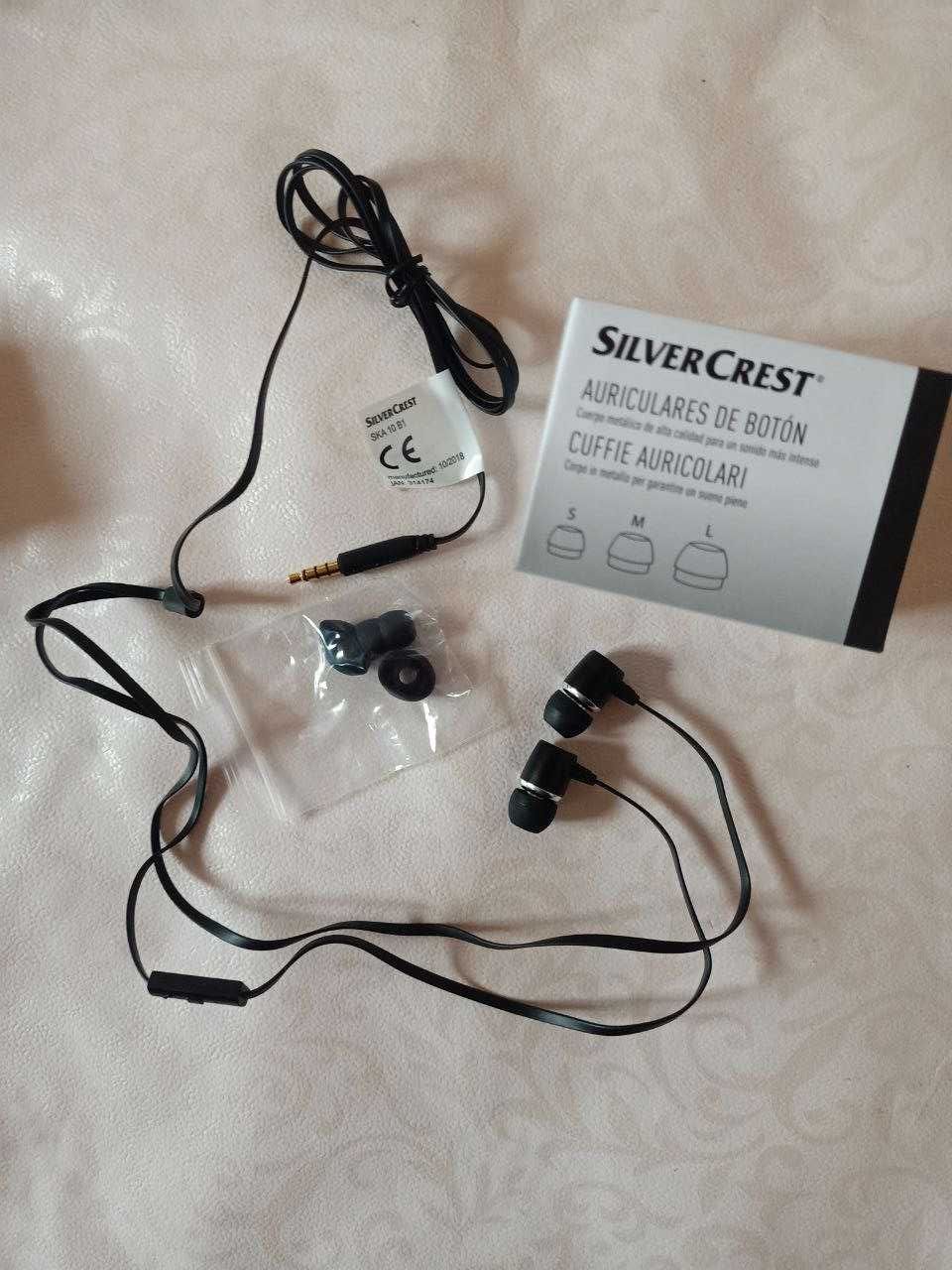 Вакуумні наушники Silver crest з мікрофоном навушники вкладиші