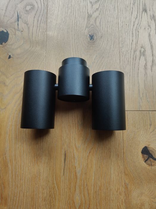 3 nowe lampy czarne sufitowe z obrotowymi reflektorami Maxfliz