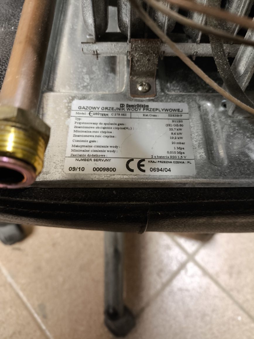 Piec przelewowy euroterm C275 SEi