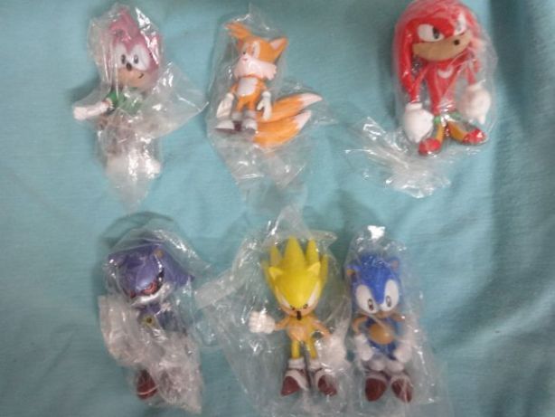 Conjunto 6 figuras Sonic - Sega (novas)