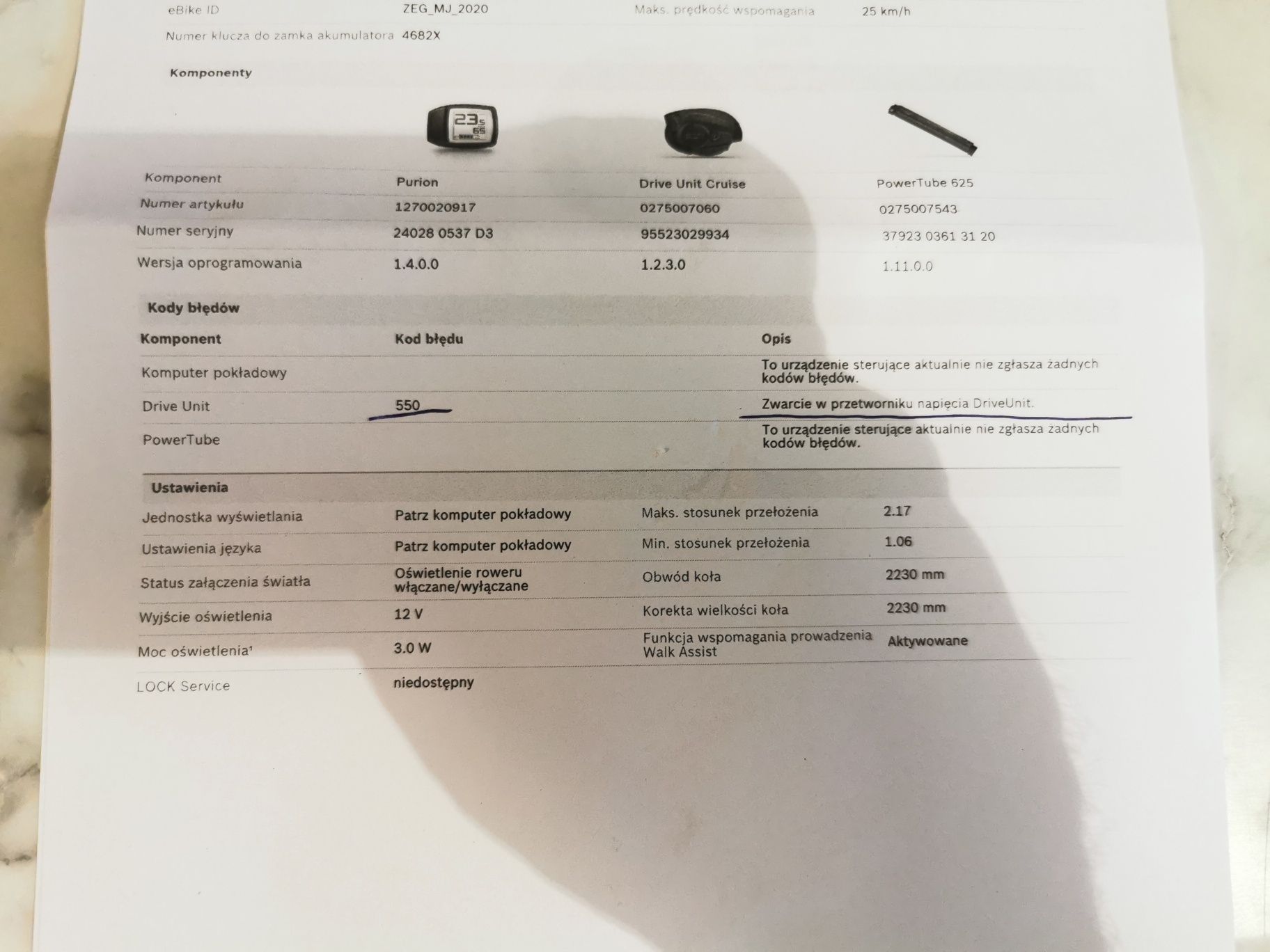 Silnik Bosch Performance Line po DIAGNOSTYCE