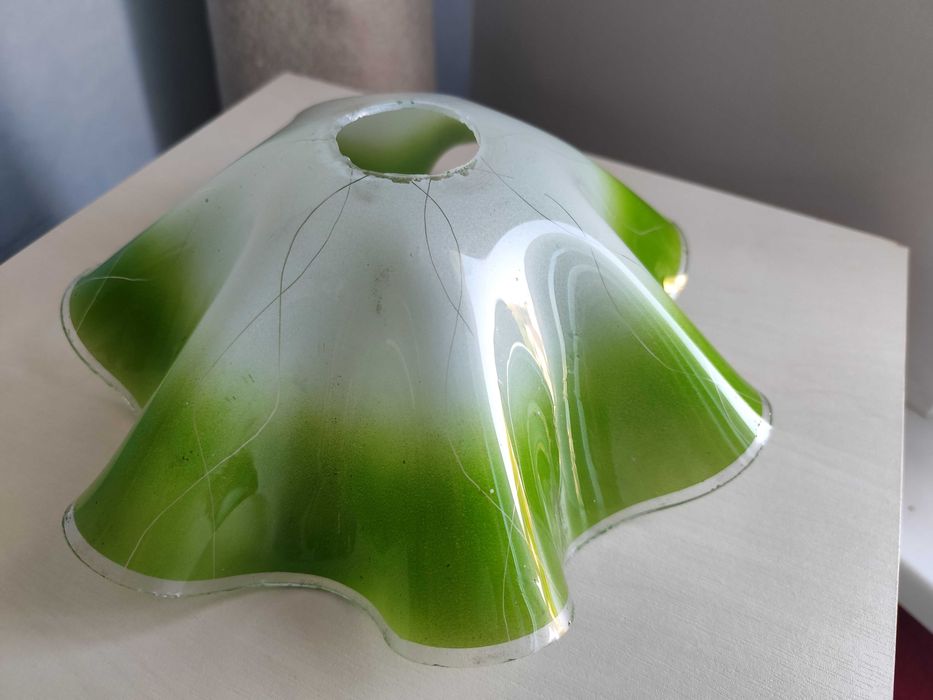 Szklany klosz vintage PRL