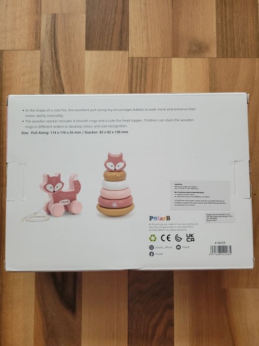 VIGA PolarB Zestaw Lisek piramidka i Lisek do ciagniecia