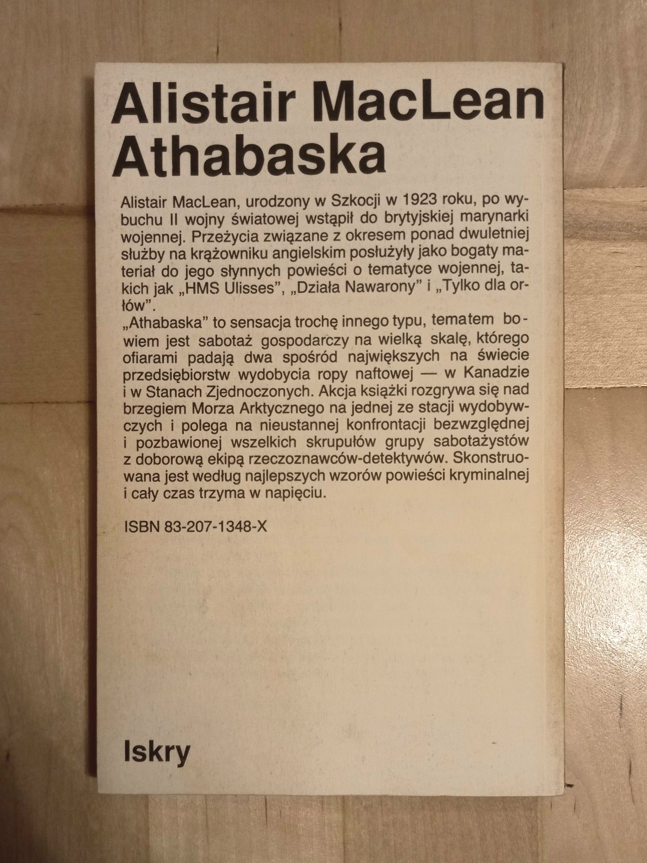 Książka "Athabaska" Alistair MacLean