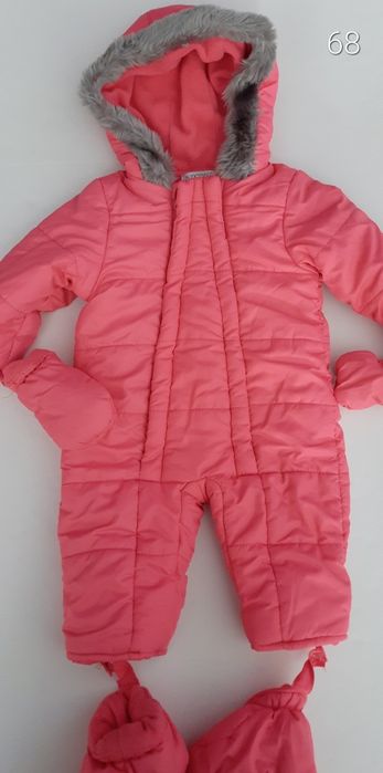 Kombinezon niemowlęcy zimowy dziewczęcy r. 68