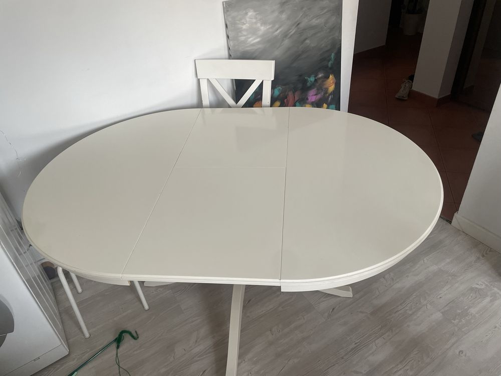 stół biały ikea INGATORP