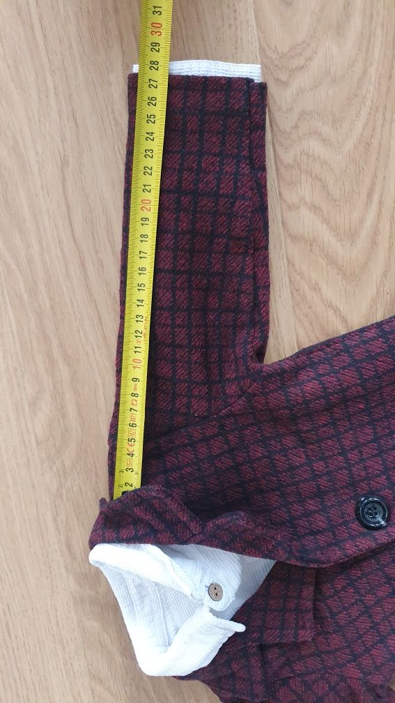 Komplet elegancki koszula marynarka dla chłopca 80 86 świąteczna bordo