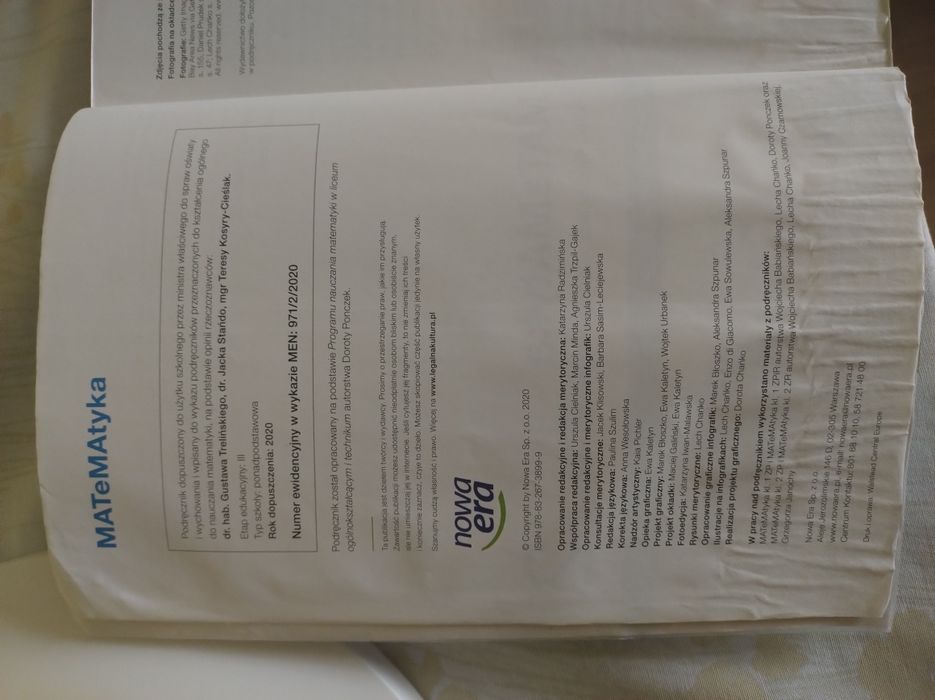 Podręcznik Matematyka 2 zak. podstawowy Nowa Era