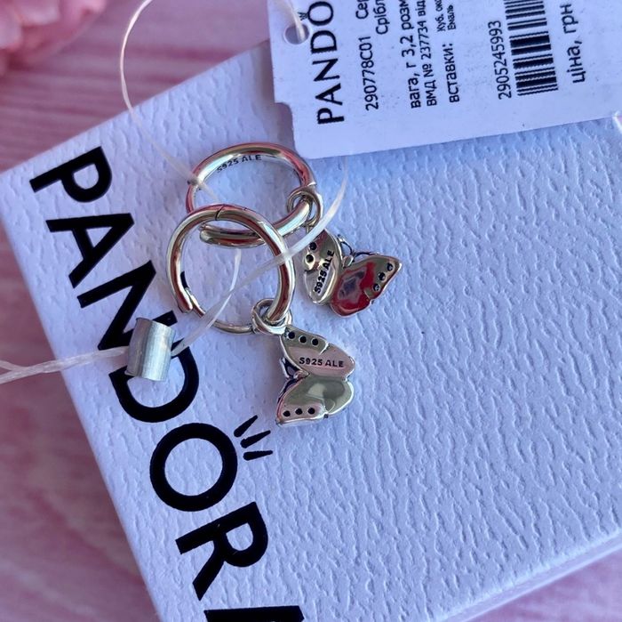 Сережки Пандора серьги pandora оригінал нові прикраси