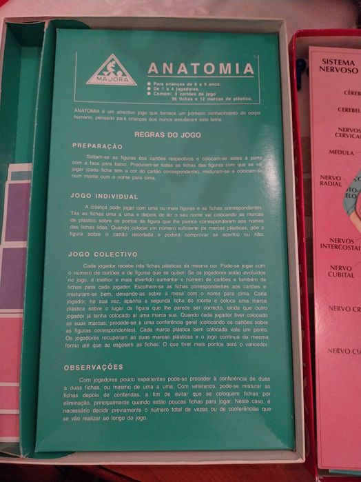 Jogo de tabuleiro, Anatomia, da Majora, 6-9 anos, 1-4 jogadores