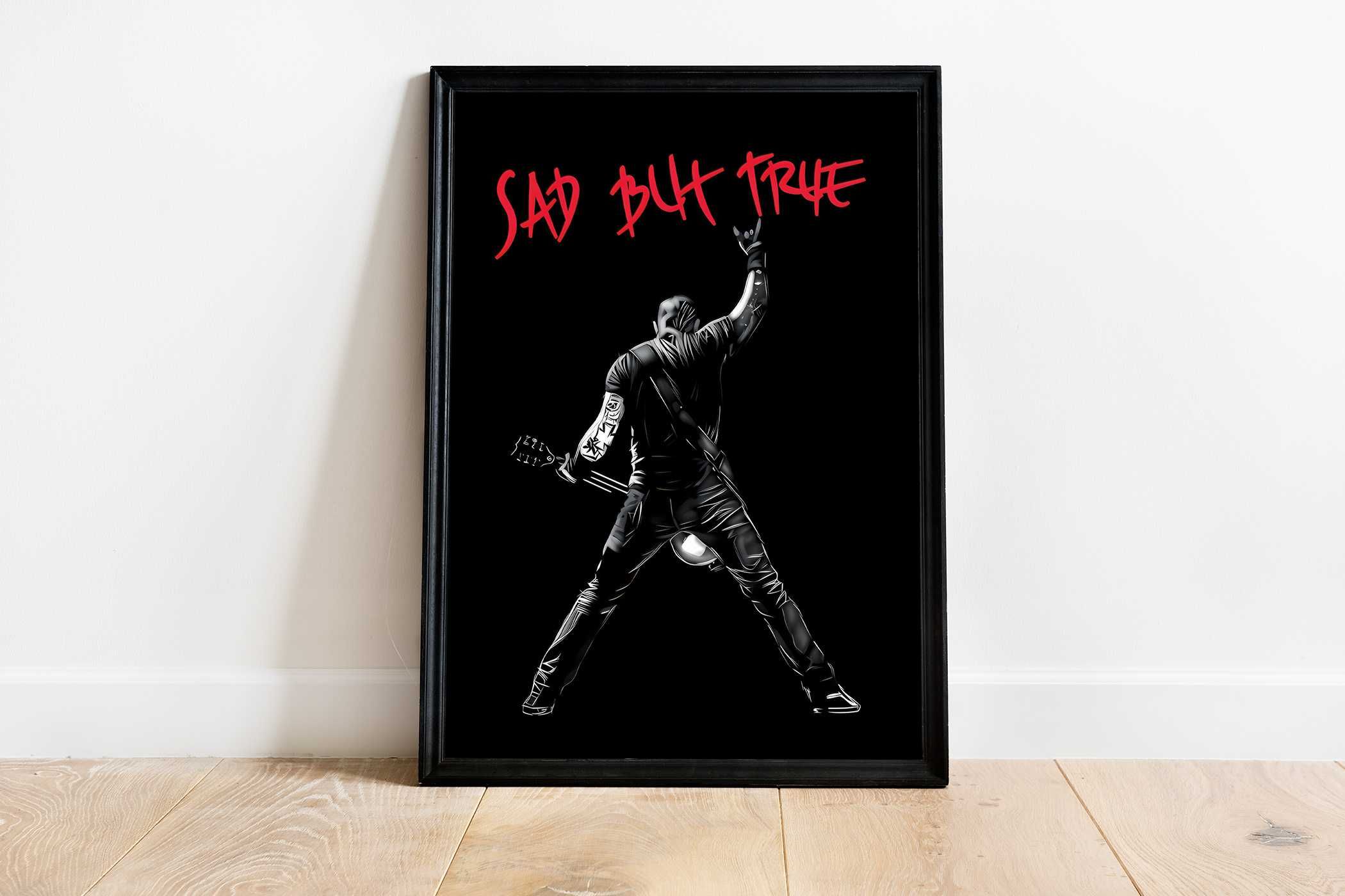 James Hatfield Metallica PLAKAT A3 Vintage - GRATIS